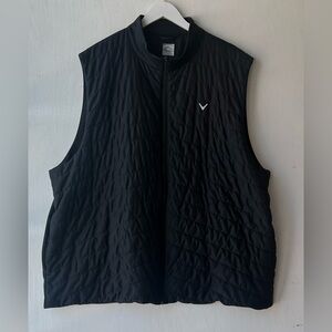 Callaway Golf Vest Mens 3XL Full Zip Black Quilted